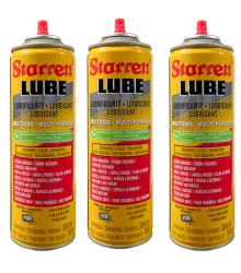 Desengripante e Lubrificante Spray Multiuso - Lube Starrett - Kit com 3 Unidades
