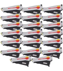 Estilete de Segurança - Kit 20 Unidades - Lâmina Trapezoidal/Gancho - S011