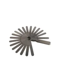 Calibrador de Folga Tipo Leque com 20 Lâminas Retas com 114mm de comprimento - Faixa 0,05-1,00mm - Ref. 66MB