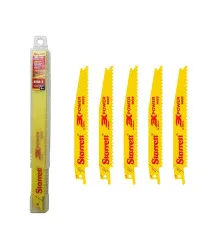 Lâmina de Serra Sabre Bi-Metal Madeira Dentição 6 com 5 Lâminas 152x19x1,27mm - BT66-5