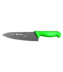 Faca de Carne para Refile de Mesa com Lâmina Triangular Larga de 8 Polegadas e Cabo Verde