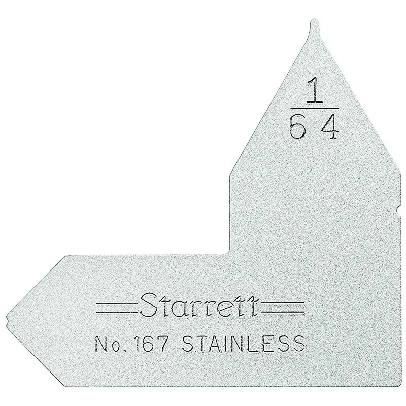 Calibrador de Raio Individual de 1/64" Série 167