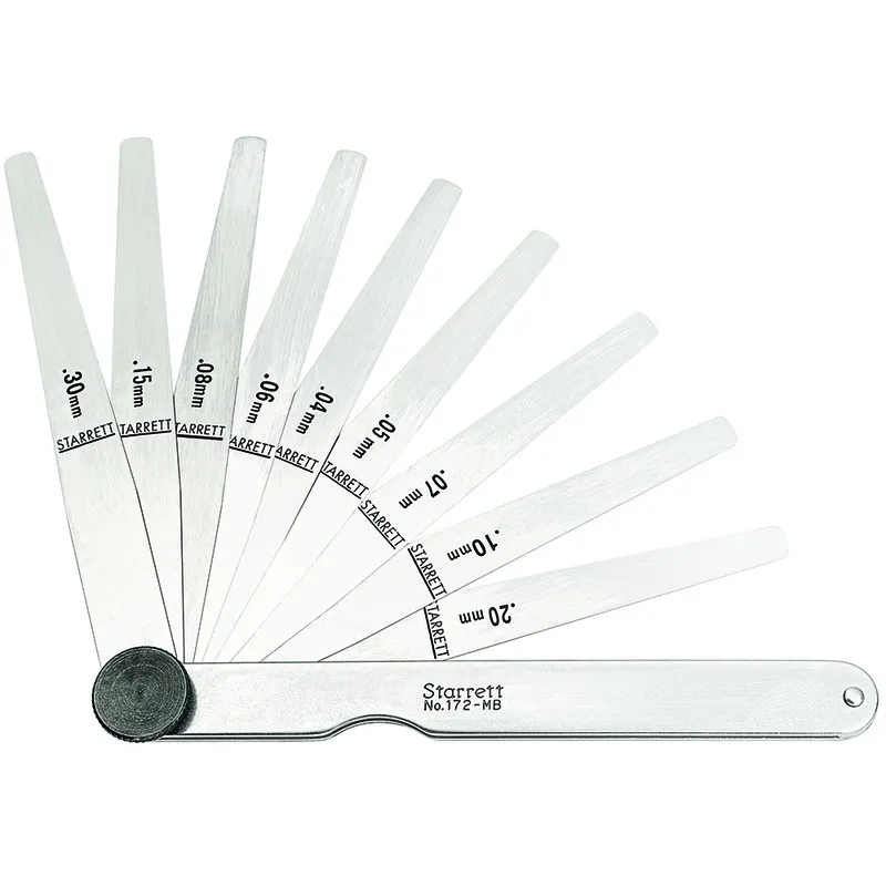 Calibrador de Folga Tipo Leque 9 Lâmina de 114mm - 0,04-0,30mm - Ref. 172MBT