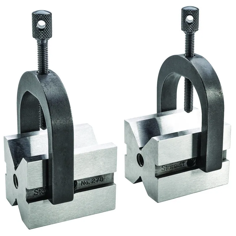 Bloco em V com grampos em par capacidade 25mm 1" 
