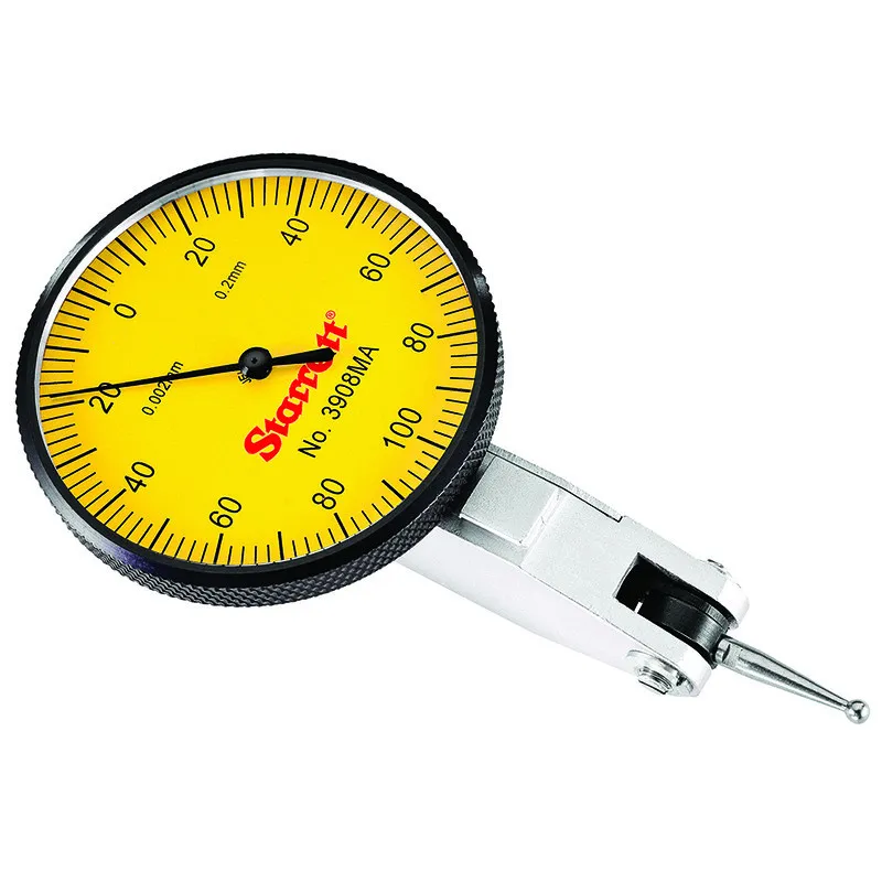Relógio Apalpador Faixa de 0,2mm - Resolução 0,002mm - Diâmetro 40mm com 2 Acessórios - Ref. 3908MA