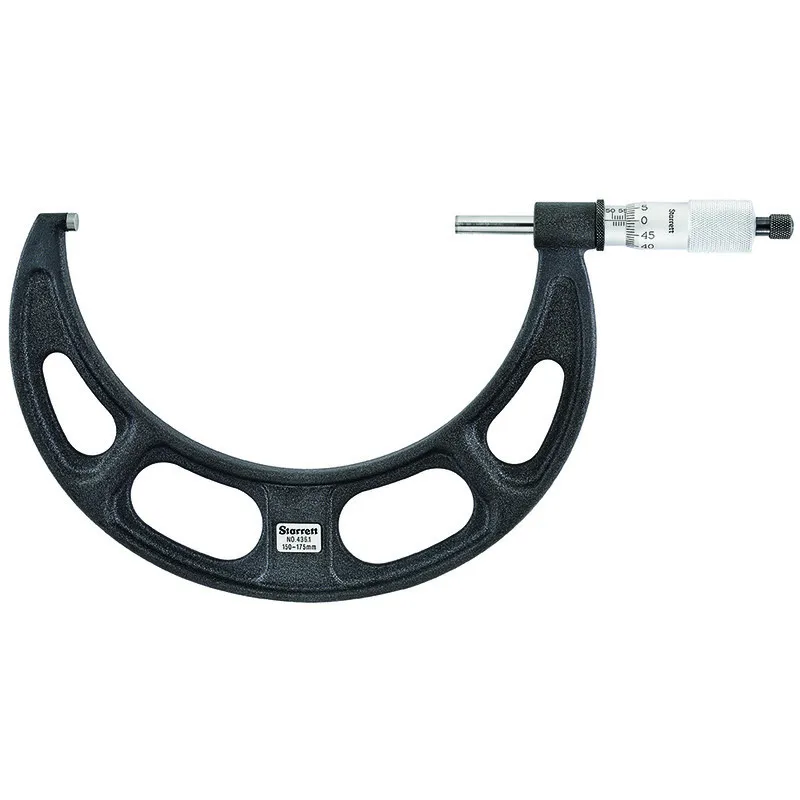Micrômetro Externo com Capacidade de 150 - 175mm e Resolução de 0,01mm com Exatidão de ± 0,005mm