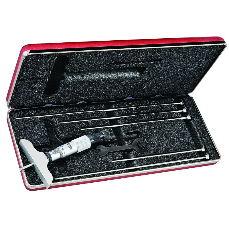 Micrômetro de Profundidade com capacidade de 0 - 150mm e base de 63,5mm