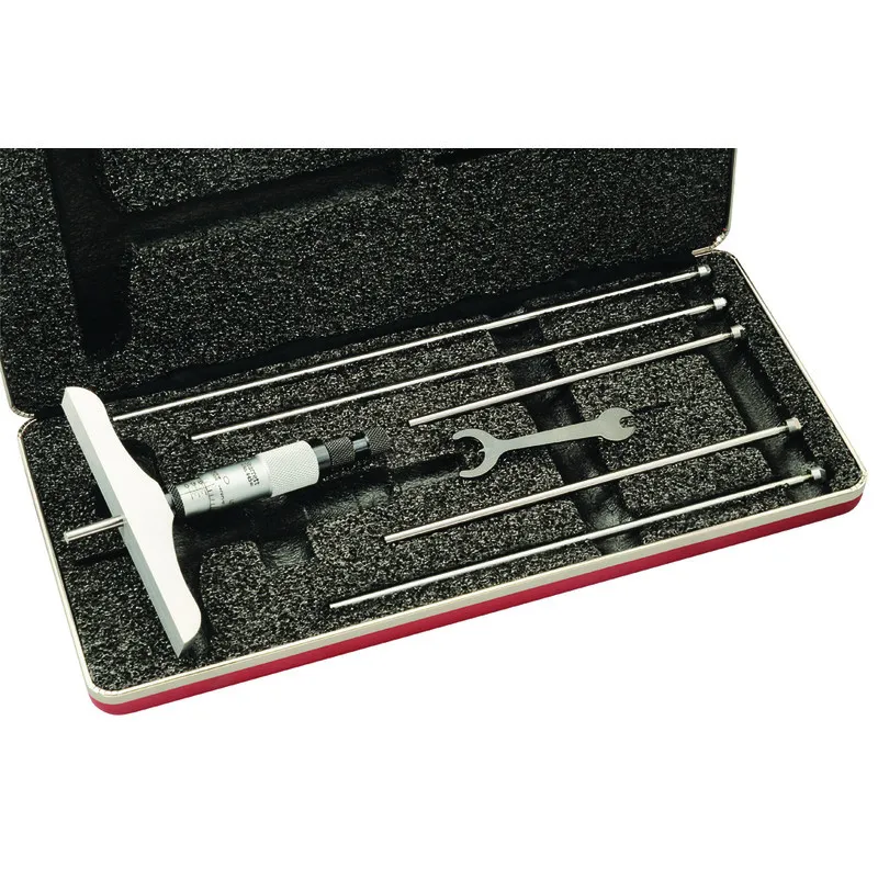 Micrômetro de Profundidade com capacidade de 0 - 6" e com base de 4" polegadas