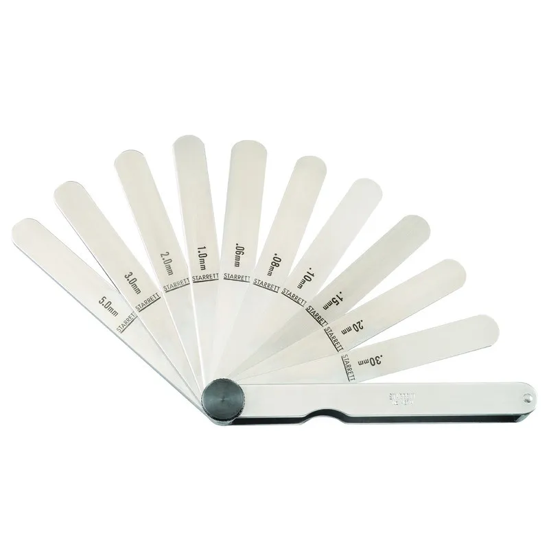 Calibrador de Folga Tipo Leque com 13 Lâminas Retas com 114mm de comprimento - Faixa 0,04-5,00mm - Ref. 467MB
