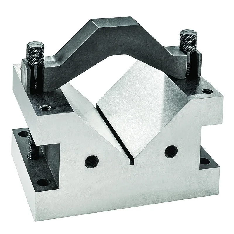 Bloco em V com grampo para peças grandes até 100mm-4"