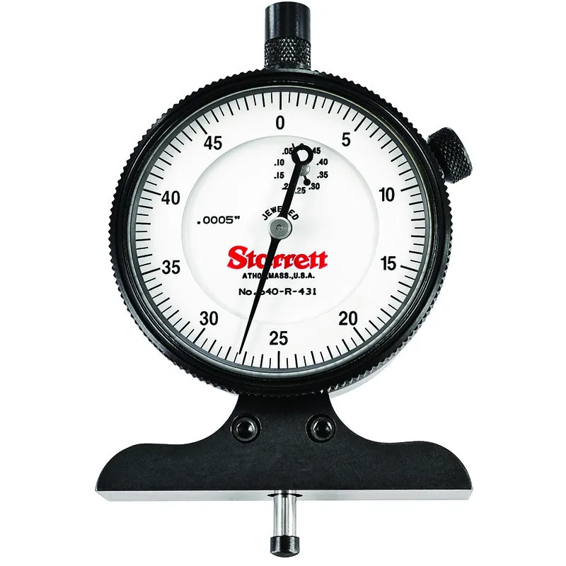 Calibrador de Profundidade 0-1/2" Leit.0,0005" Base 2.1/2"