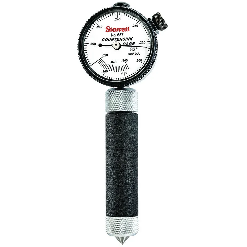 Medidor para furos escariados 82° 0,16-0,36" - 0,002"
