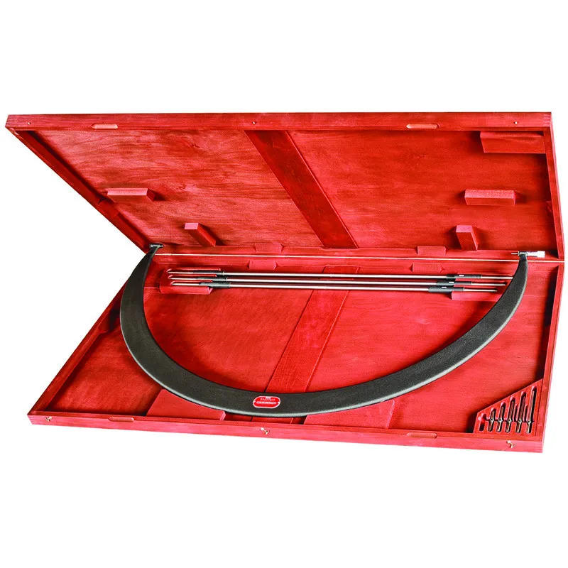 Micrômetro Tipo Arco Tubular com Pontas Intercambiáveis com Capacidade de 48 - 54" - Resolução de .001" polegada e Exatidão de ± 0.0006"