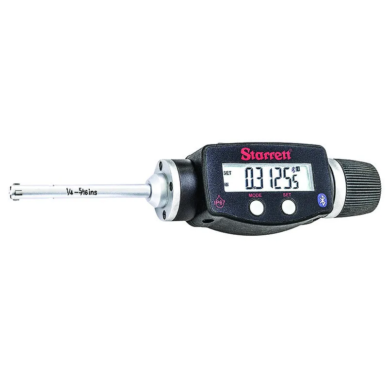 Micrômetro Interno Individual Digital com Bluetooth e com Capacidade de 6 - 8mm e .1/4" - 5/16" e Exatidão de ± 0,004mm e ± .00015"