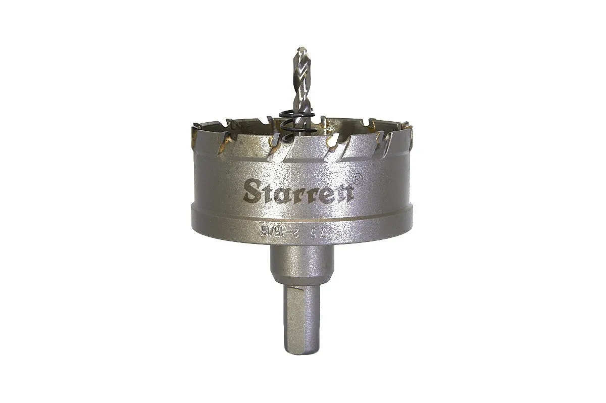 Serra Copo Tipo Fresa - CTD - Ponta de Metal Duro de 75mm e 2.15/16 Polegadas - Starrett - Código do Produto - CTD75