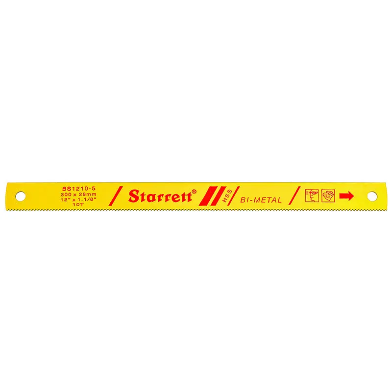 Lâmina Serra Máquina Bi-metal BS - Linha Polegada 10 Dentes, Dimensões de 12 x 1.1/8 x.050 x.334"