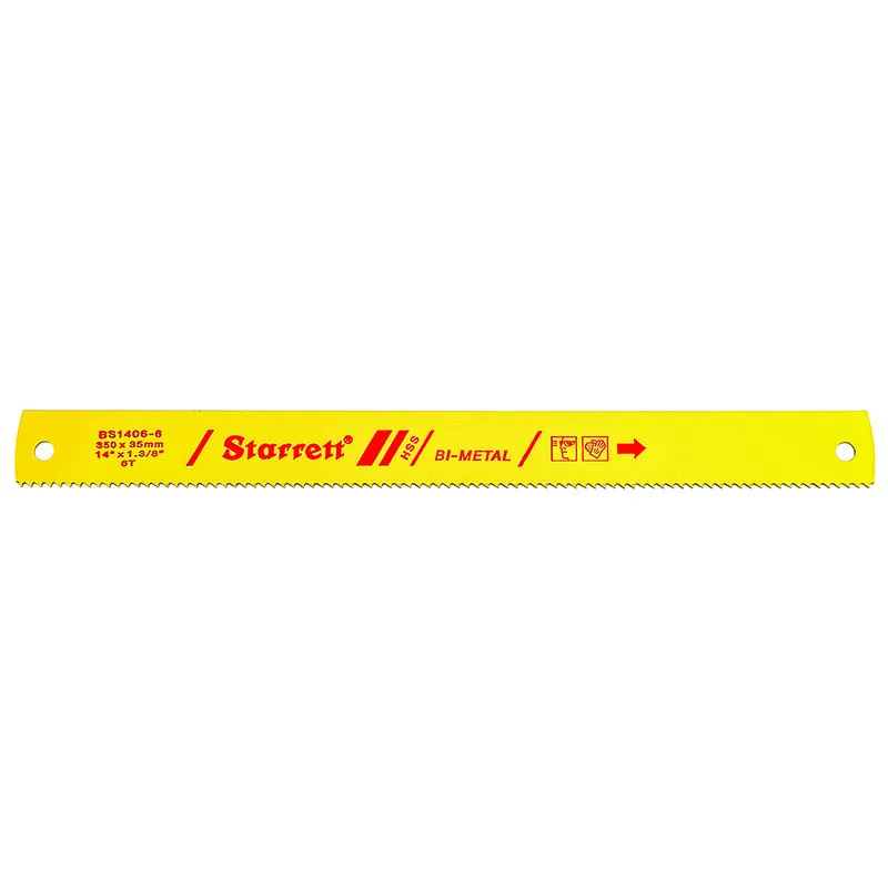 Lâmina Serra Máquina Bi-metal BS - Linha Polegada 6 Dentes, Dimensões de 14 x 1.3/8 x.062 x.334"