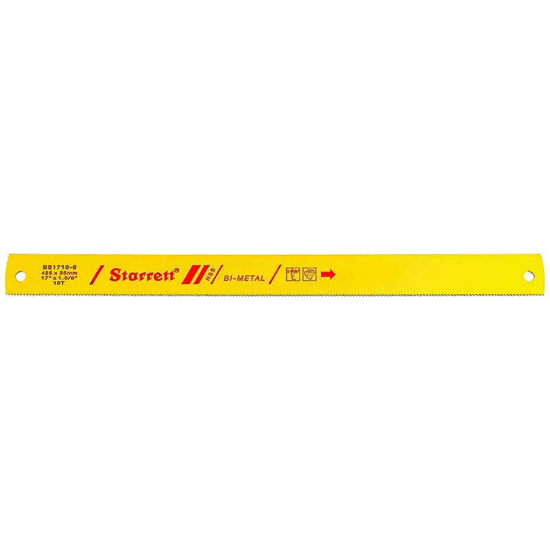 Lâmina Serra Máquina Bi-metal BS - Linha Polegada 10 Dentes, Dimensões de 17 x 1.3/8 x.062 x.334"