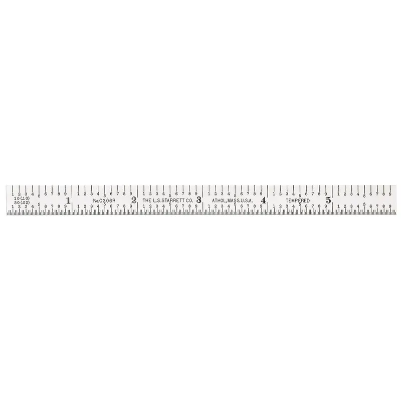 Escala de Aço Fosca 6" Graduações 1/10-1/50