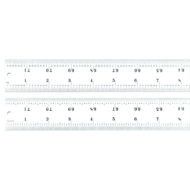 Escala de Aço Fosca 72" Graduações 1/32-1/64-1/50-1/100