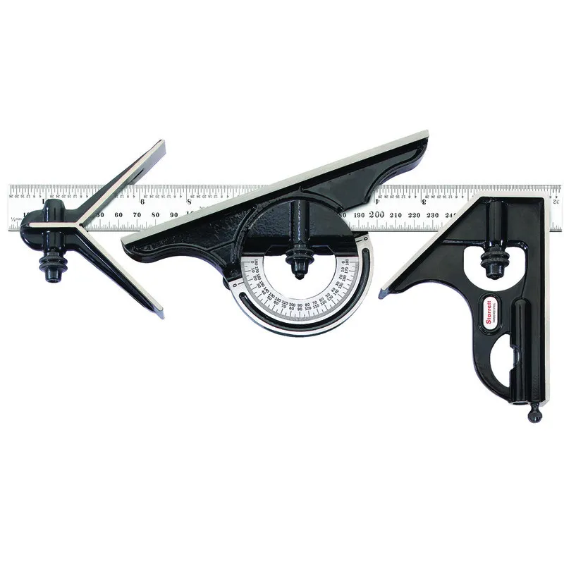 Esquadro Combinado de Aço Completo 4 Peças 300mm/12"