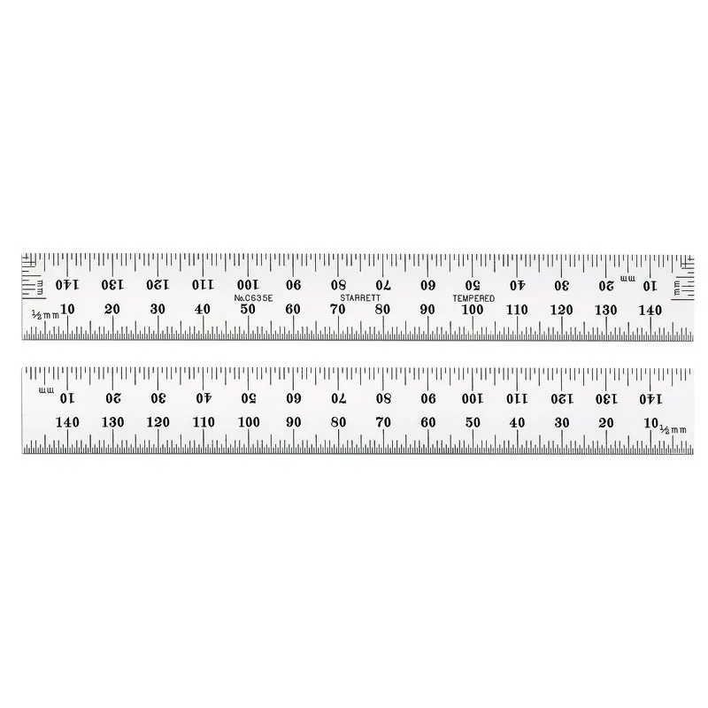 Escala de Aço Fosca 150mm Graduações 0,5-1,0mm Extrem
