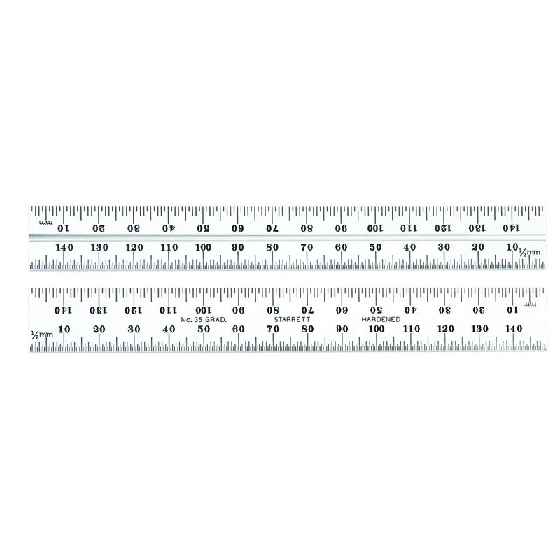 Régua para Esquadro Combinado 150mm Graduações 0,5-1,0mm