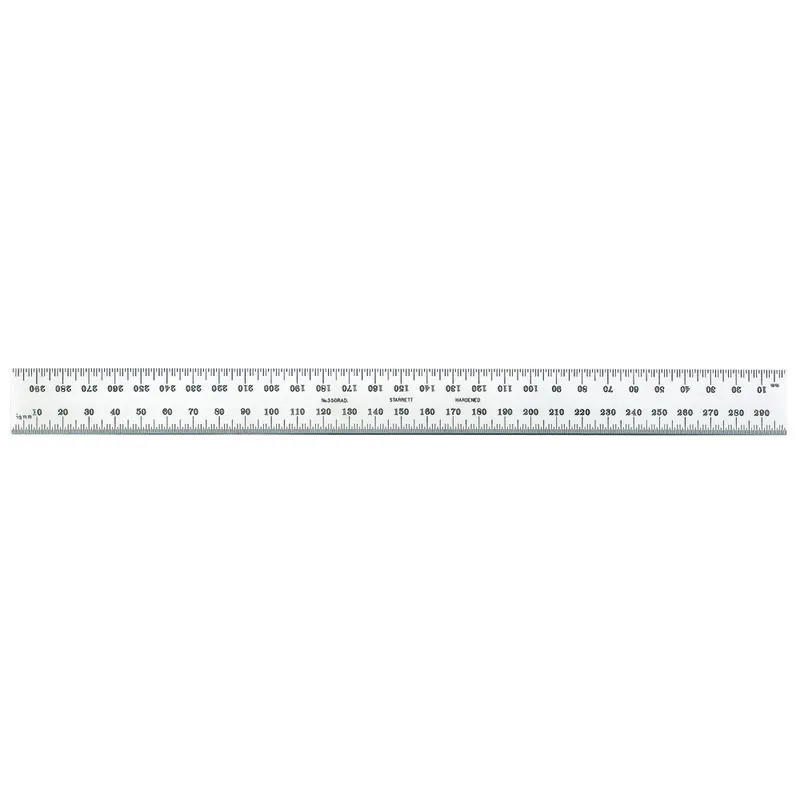 Régua para Esquadro Combinado 300mm Graduações 0,5-1,0mm