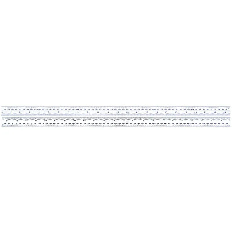 Régua para Esquadro Combinado 600mm/24" Graduações ação 0,5mm-1/64"