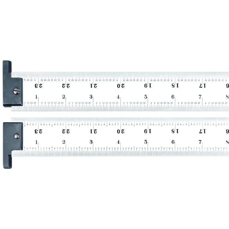 Escala de Aço com Gancho 24" Graduações 1/32-1/64-1/50-1/100
