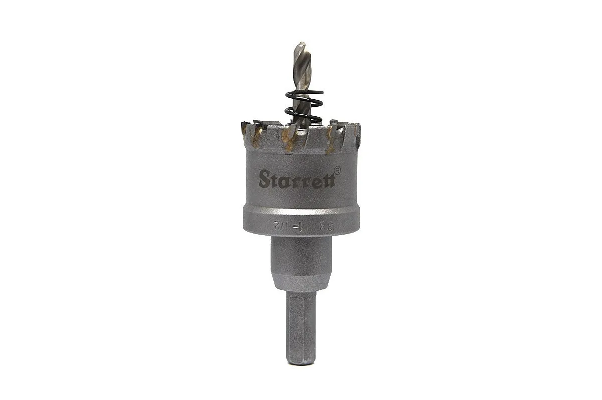 Serra Copo Tipo Fresa - CTD - Ponta de Metal Duro de 38mm e 1.1/2 Polegadas - Starrett - Código do Produto - CTD38