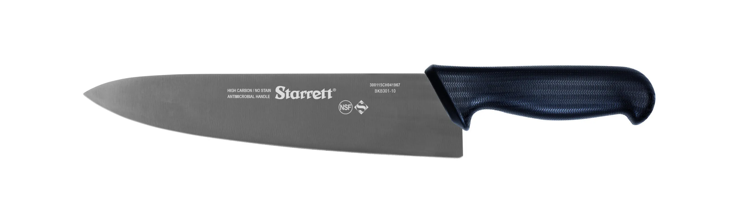 Faca de Carne para Refile de Mesa com Lâmina Triangular Larga de 10 Polegadas e Cabo Preto