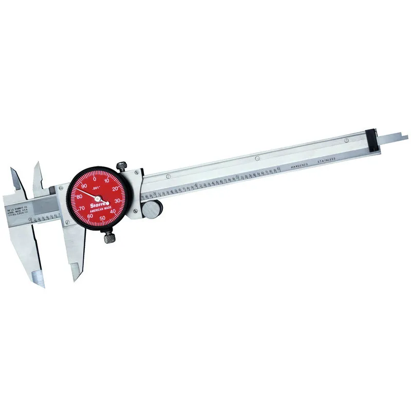 Paquímetro com Relógio Vermelho Aço Inox 6" x 0.001" - Ref. R120A-6