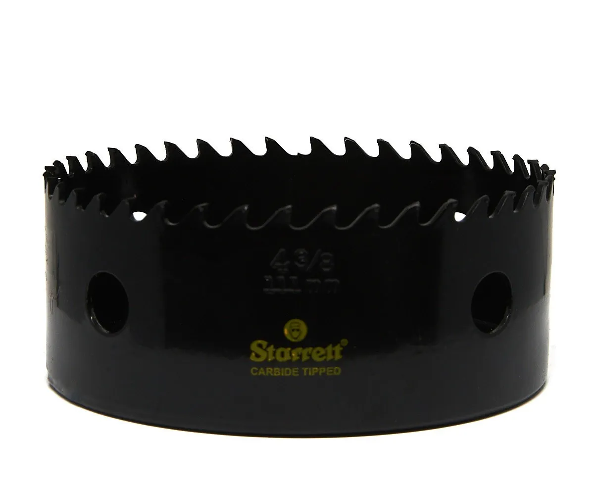 Serra Copo Ponta de Metal Duro CT de 111mm e 4.3/8 Polegadas - Starrett - Código do Produto - CT438
