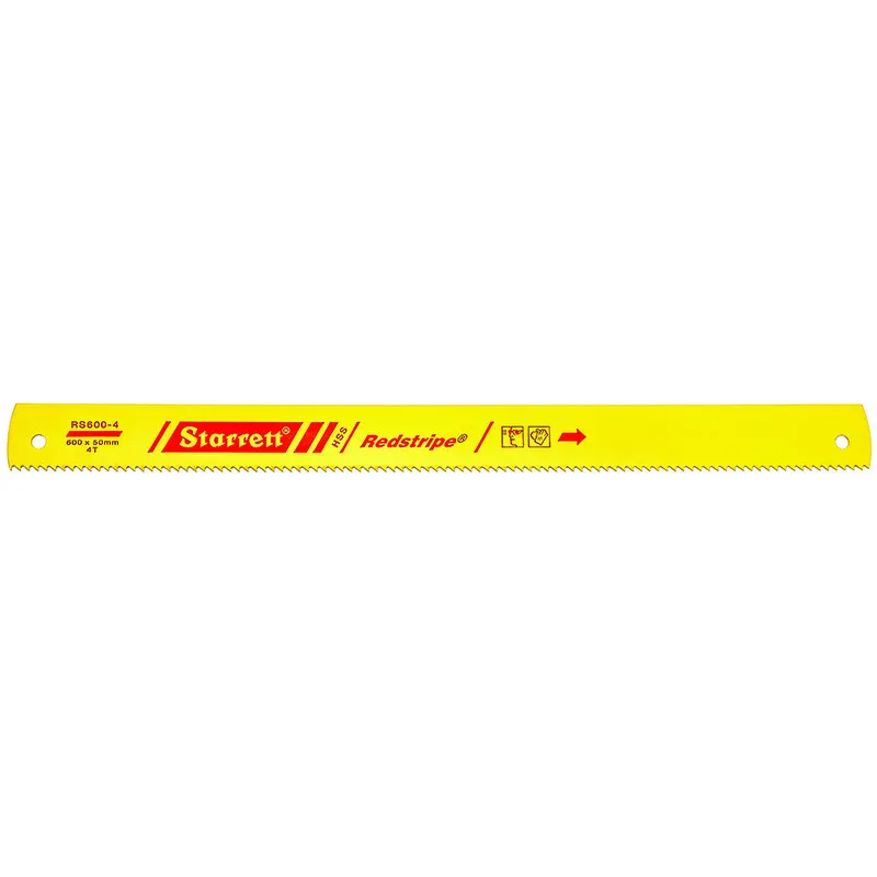 Lâmina Serra Máquina - Aço Rápido RS - Linha Métrica 4 Dentes, Dimensões de 600 x 50 x 2,50 x 10,50 Milímetros