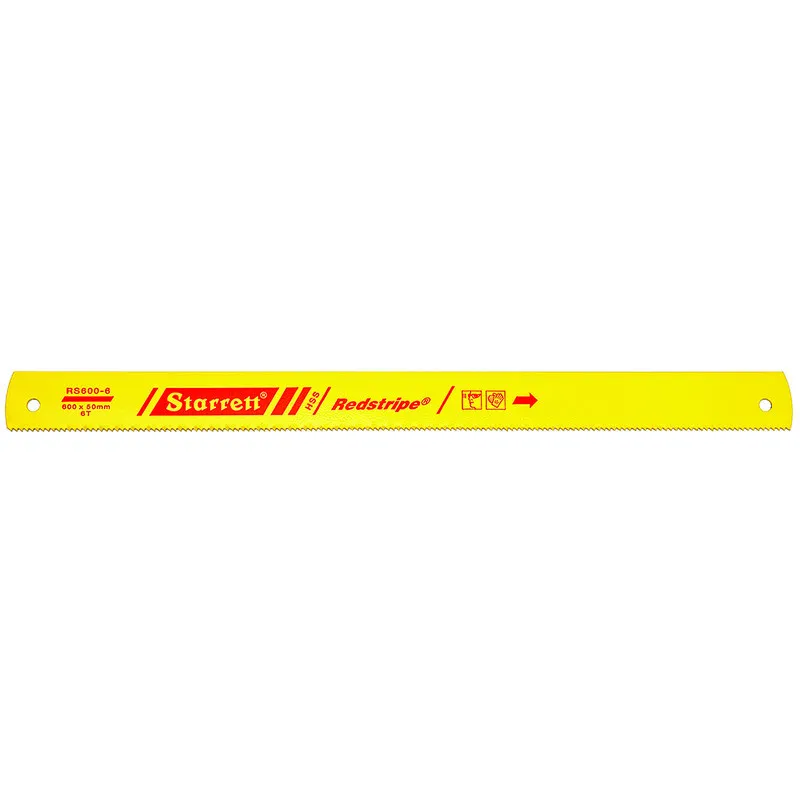 Lâmina Serra Máquina - Aço Rápido RS - Linha Métrica 6 Dentes, Dimensões de 600 x 50 x 2,50 x 10,50 Milímetros