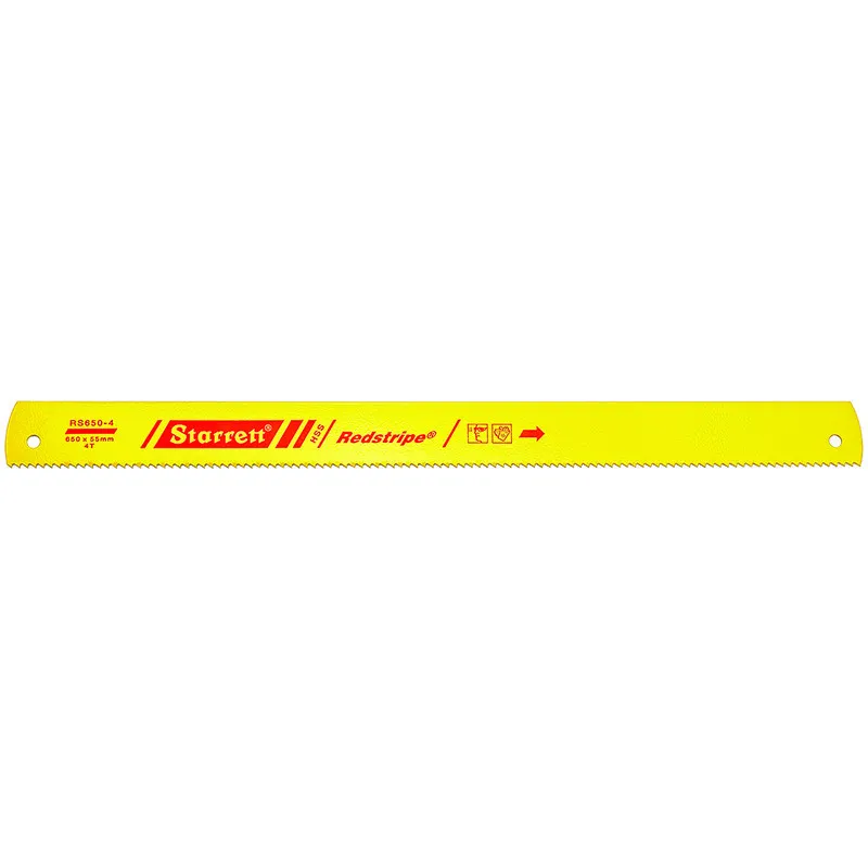 Lâmina Serra Máquina - Aço Rápido RS - Linha Métrica 4 Dentes, Dimensões de 650 x 54 x 2,50 x 10,50 Milímetros