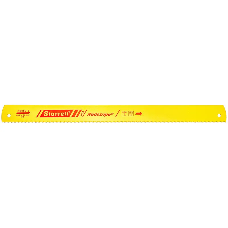 Lâmina Serra Máquina - Aço Rápido RS - Linha Métrica 6 Dentes, Dimensões de 650 x 54 x 2,50 x 10,50 Milímetros