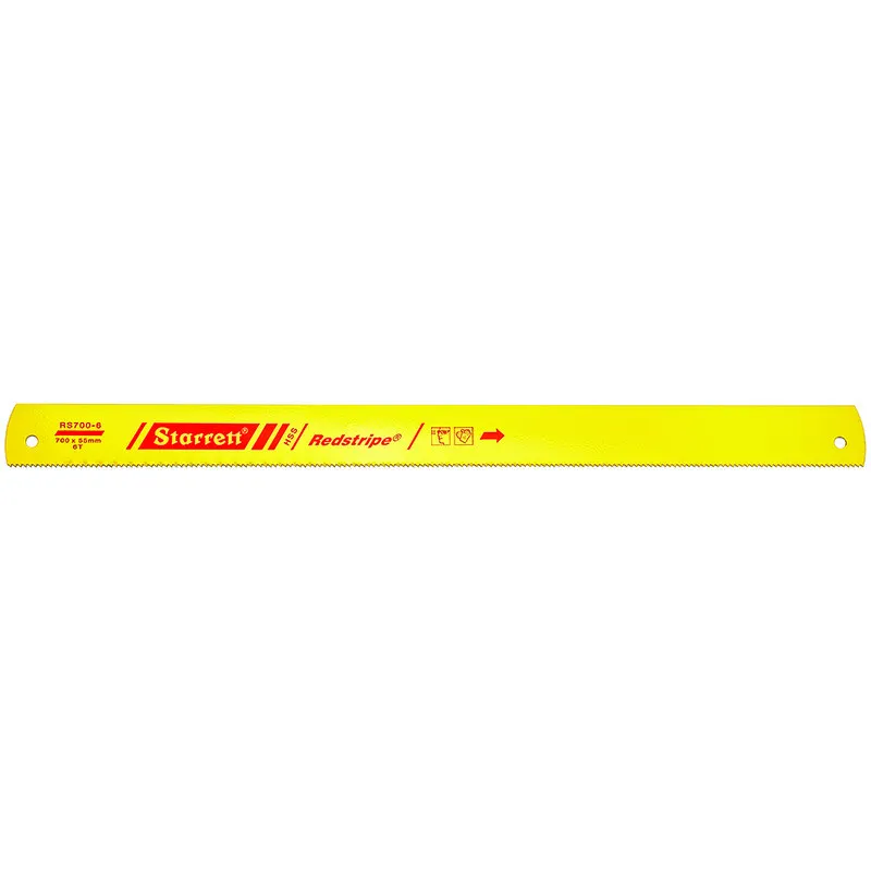 Lâmina Serra Máquina - Aço Rápido RS - Linha Métrica 6 Dentes, Dimensões de 700 x 54 x 2,50 x 10,50 Milímetros