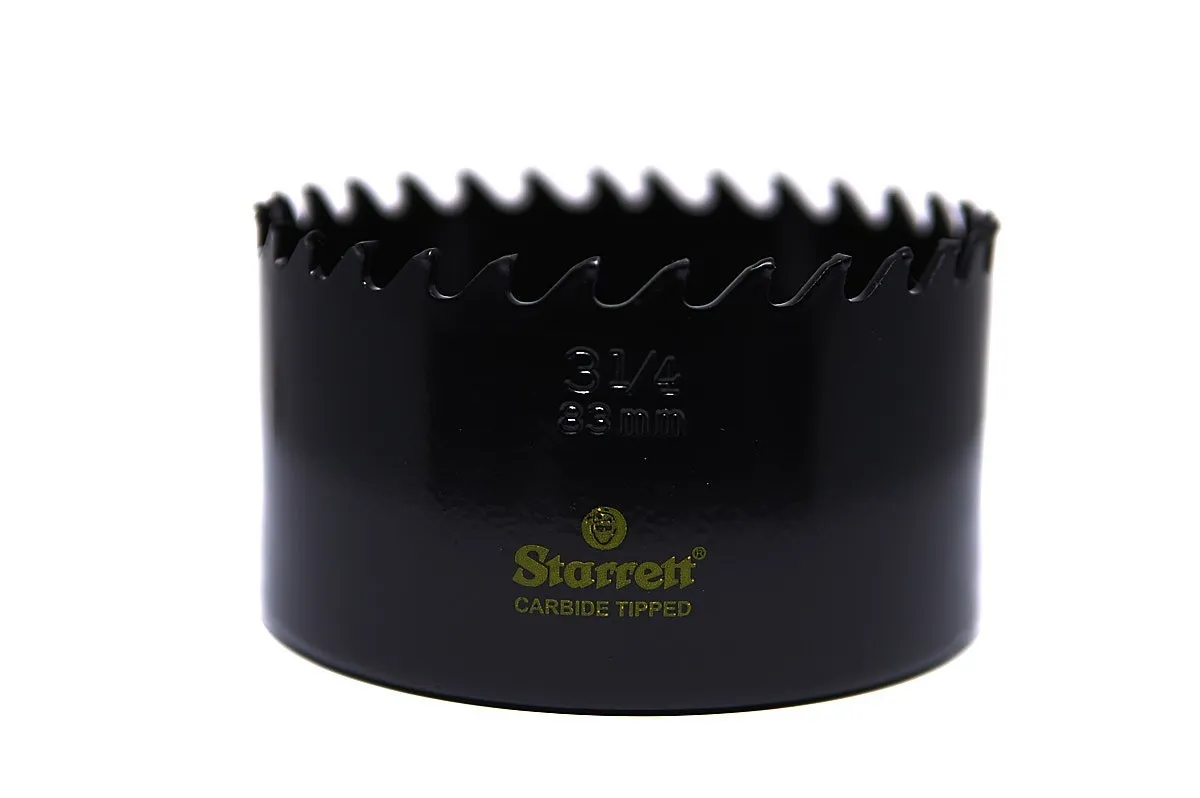 Serra Copo Ponta de Metal Duro CT de 83mm e 3.1/4 Polegadas - Starrett - Código do Produto - CT314