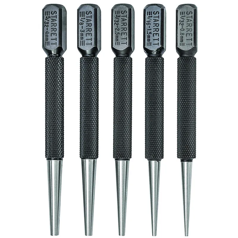 Punções para Pregos Jogo 5 Peças de 100mm/4"
