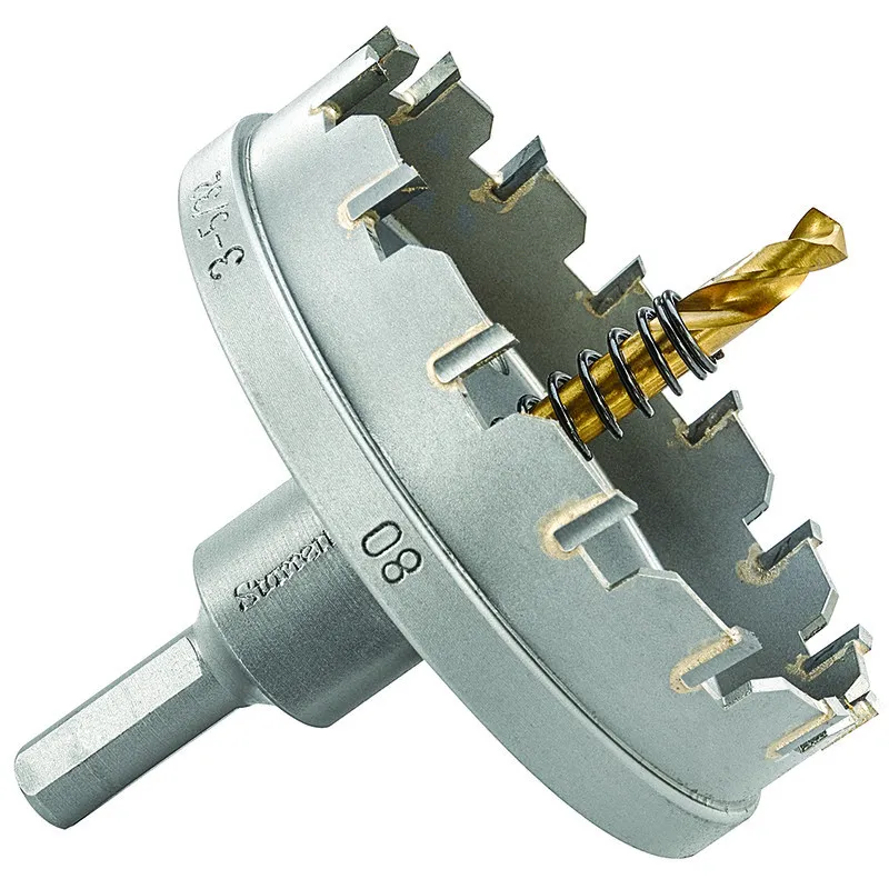 Serra Copo Tipo Fresa - SM Pastilhas de Metal Duro de 80mm e 3.5/32 Polegadas - Starrett - Código do Produto - SM80