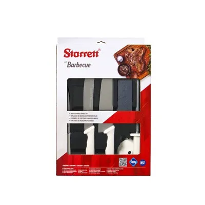 Kit Barbecue Starrett® com Cabo Branco (BKK-6W)