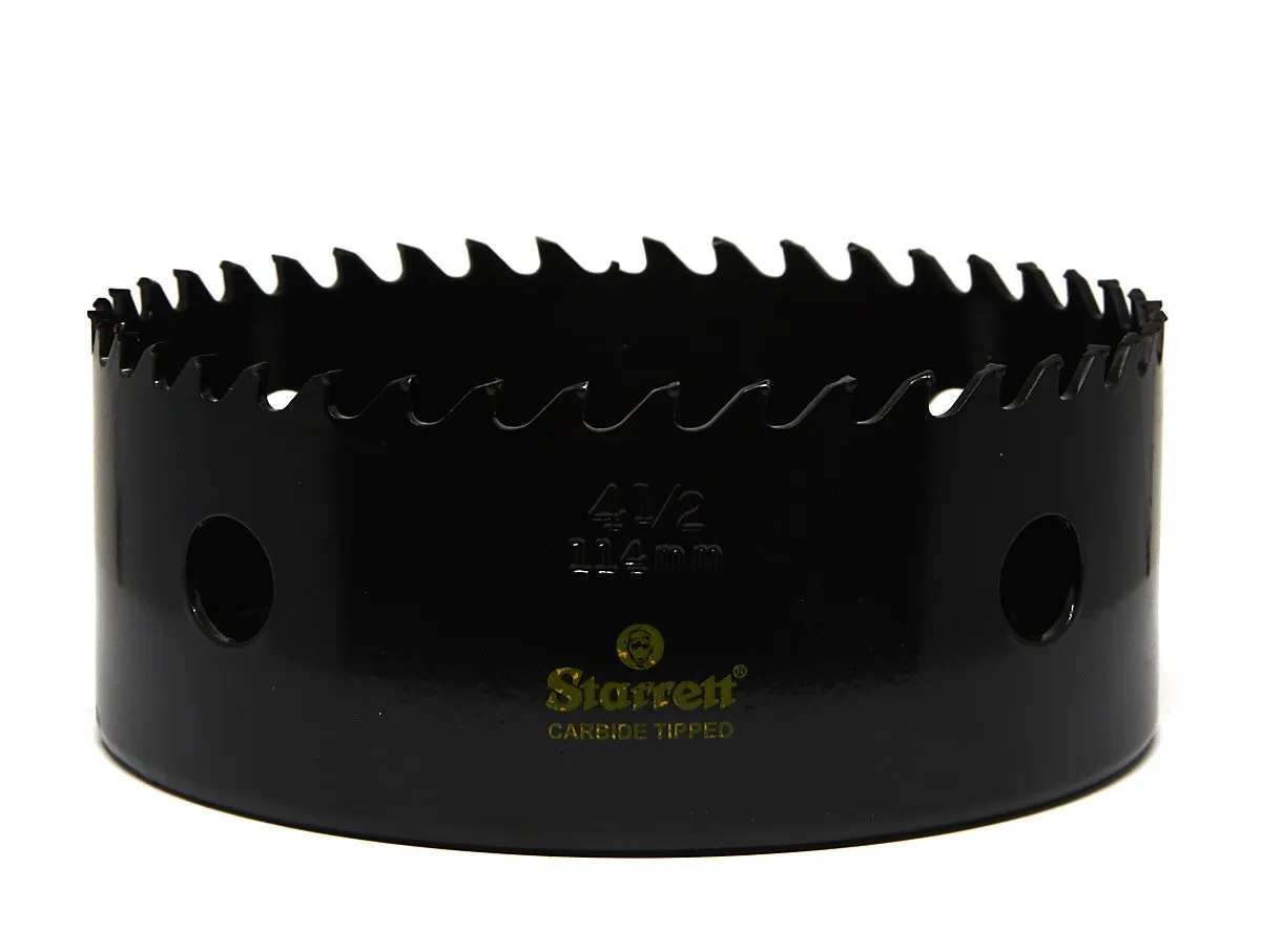 Serra Copo Ponta de Metal Duro CT de 114mm e 4.1/2 Polegadas - Starrett - Código do Produto - CT412