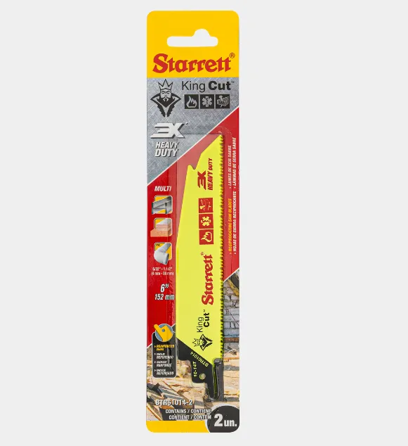 Lâmina de Serra Sabre King Cut Dentição 10-14 com 2 Lâminas 152x25x1,60mm - BTR61014-2
