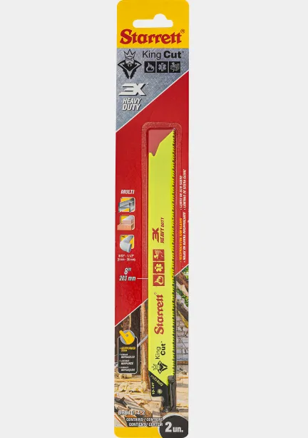Lâmina de Serra Sabre King Cut Dentição 10-14 com 2 Lâminas 203x19x1,30mm - BR81014-2