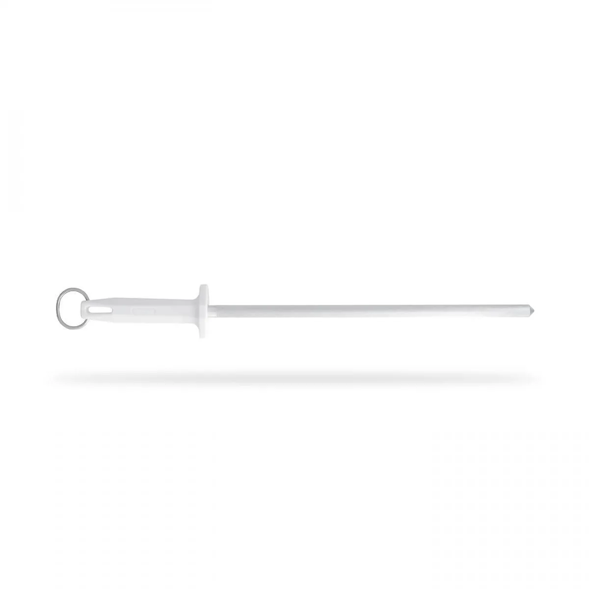 Chaira com Haste Estriada de 12 polegadas/30cm com Cabo Branco - BKW407-12