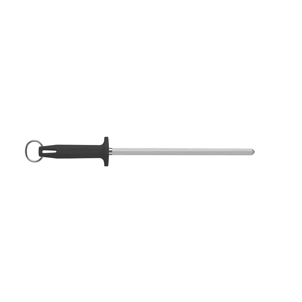 Chaira Haste Estriada 10 polegadas/25cm com Cabo Preto - BKB407-10