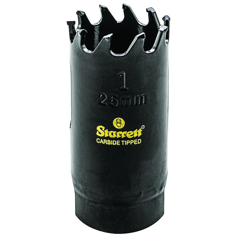Serra Copo Ponta de Metal Duro CT de 25mm e 1 Polegadas - Starrett - Código do Produto - CT100