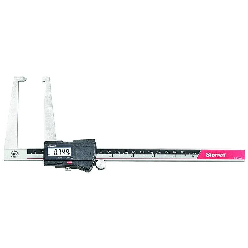 Paquímetro Dig Bico Longo para Disco de Freio - Cap. 150mm (6'') - Res. 0,01mm (0.0005") - Exatidão ±0,02mm (±0.001") - Ref. EC799AR-6/150